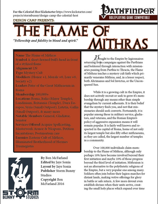 The Flame of Mithras