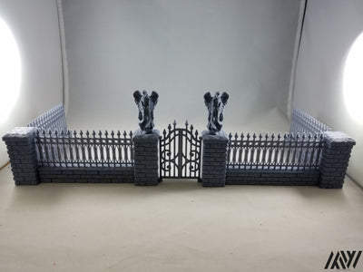 Cemetery Fence and Gate Set