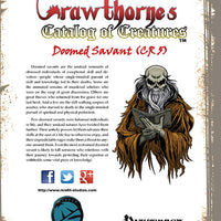 Crawthorne's Catalog of Creatures: Doomed Savant