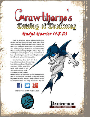 Crawthorne's Catalog of Creatures: Hadal Harrier