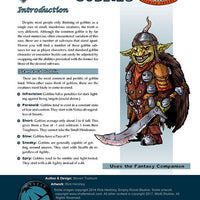 Player Races: Goblins