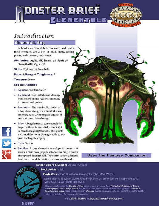 Monster Brief: Elementals