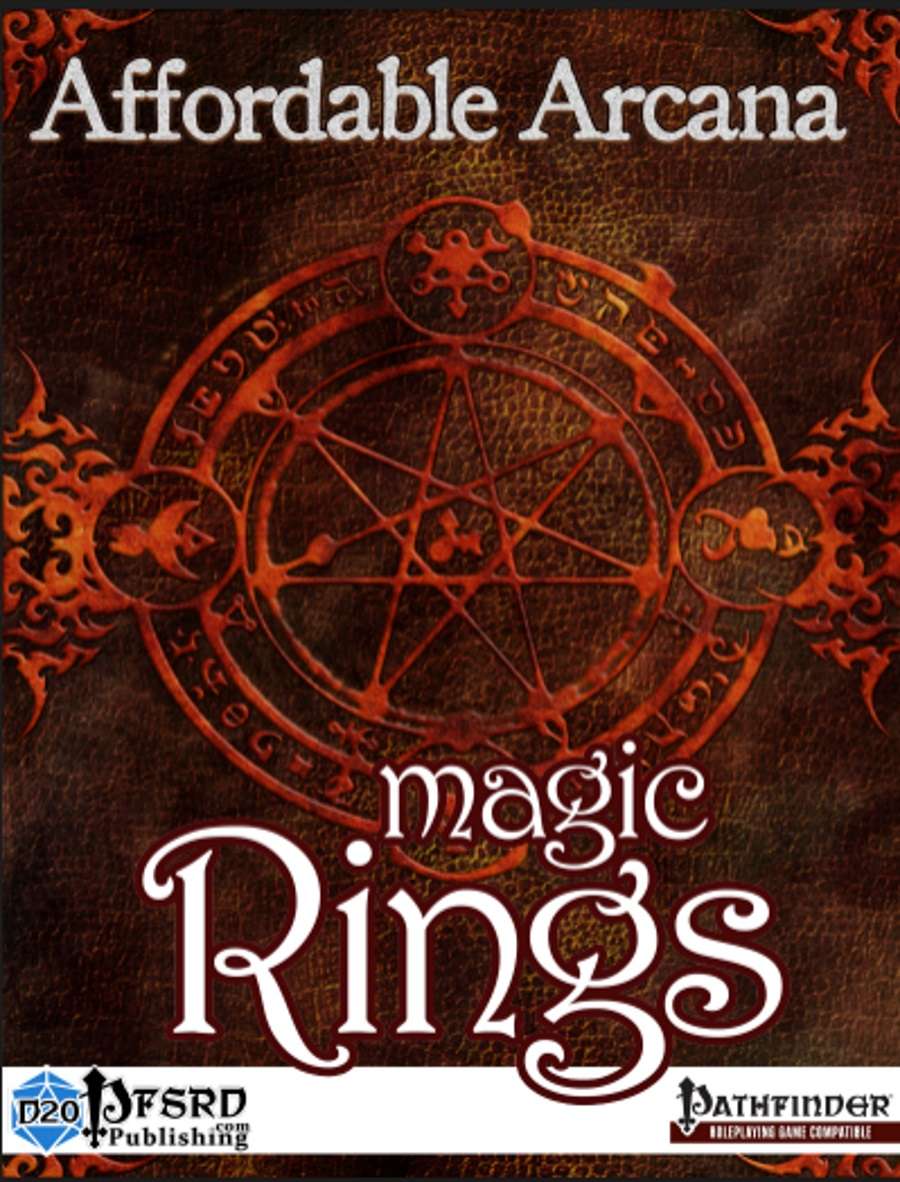 Affordable Arcana - Magic Rings: Budget Pathfinder Magic Rings Under 1,000gp
