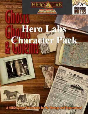 Ghosts Ghouls and Golems Mutants & Masterminds Hero Lab Character Pack