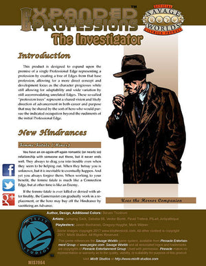 Expanded Professions: The Investigator