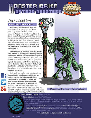 Monster Brief: Mythos Monsters
