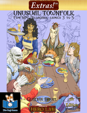 Extras! Unusual Townfolk 5E (level 3 to 5)