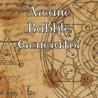 Arcane Babble Generator