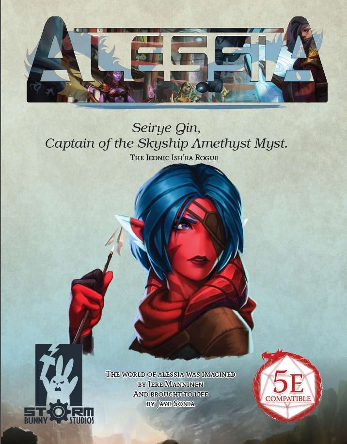 Alessia Promo PDF - Seirye Qin, Captain of the Skyship Amethyst Myst.
