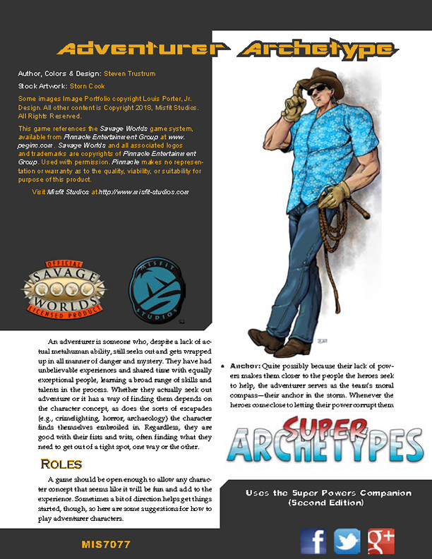 Super Archetypes: Adventurer