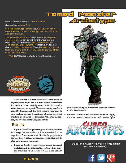Super Archetypes: Tamed Monster