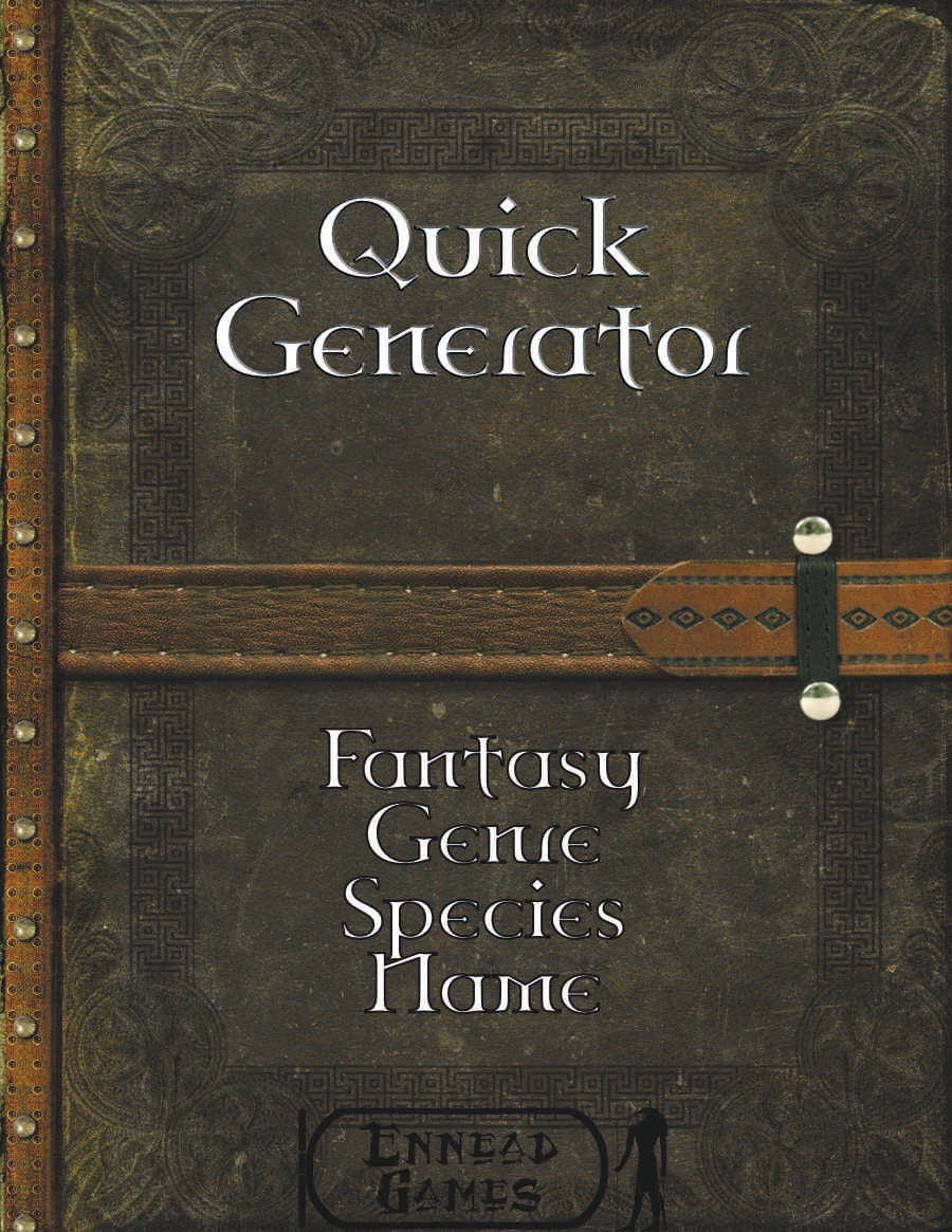 Quick Generator - Fantasy Genre Species Name