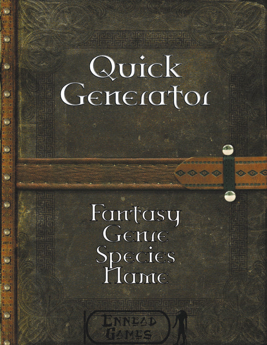 Quick Generator - Fantasy Genre Species Name