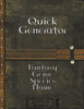 Quick Generator - Fantasy Genre Species Name