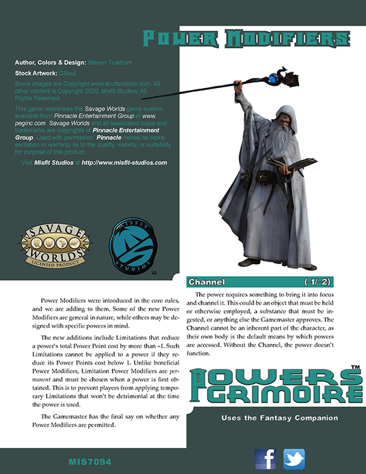 Powers Grimoire: Power Modifiers