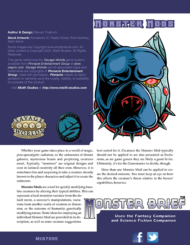 Monster Brief: Monster Mods