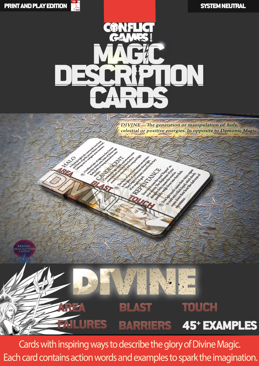Magic Description Cards: Divine Magic