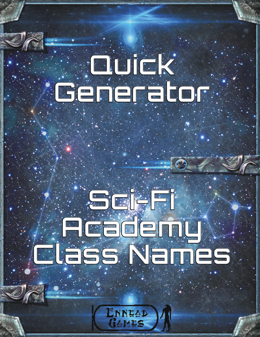 Quick Generator - SciFi Academy Class Names