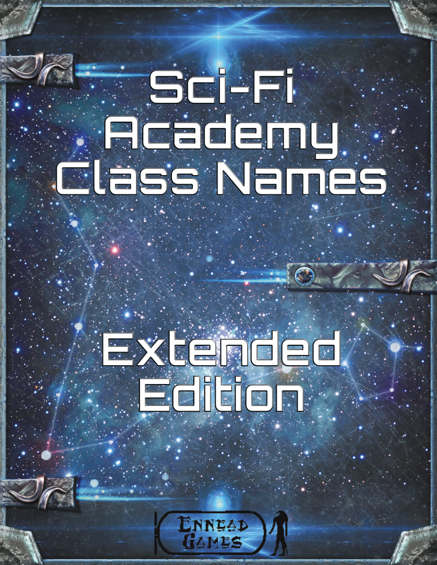 SciFi Academy Class Names - Extended Edition