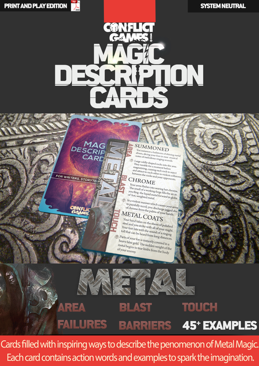 Magic Description Cards: Metal Magic
