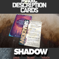 Magic Description Cards: Shadow Magic