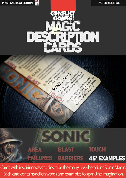 Magic Description Cards: Sonic Magic