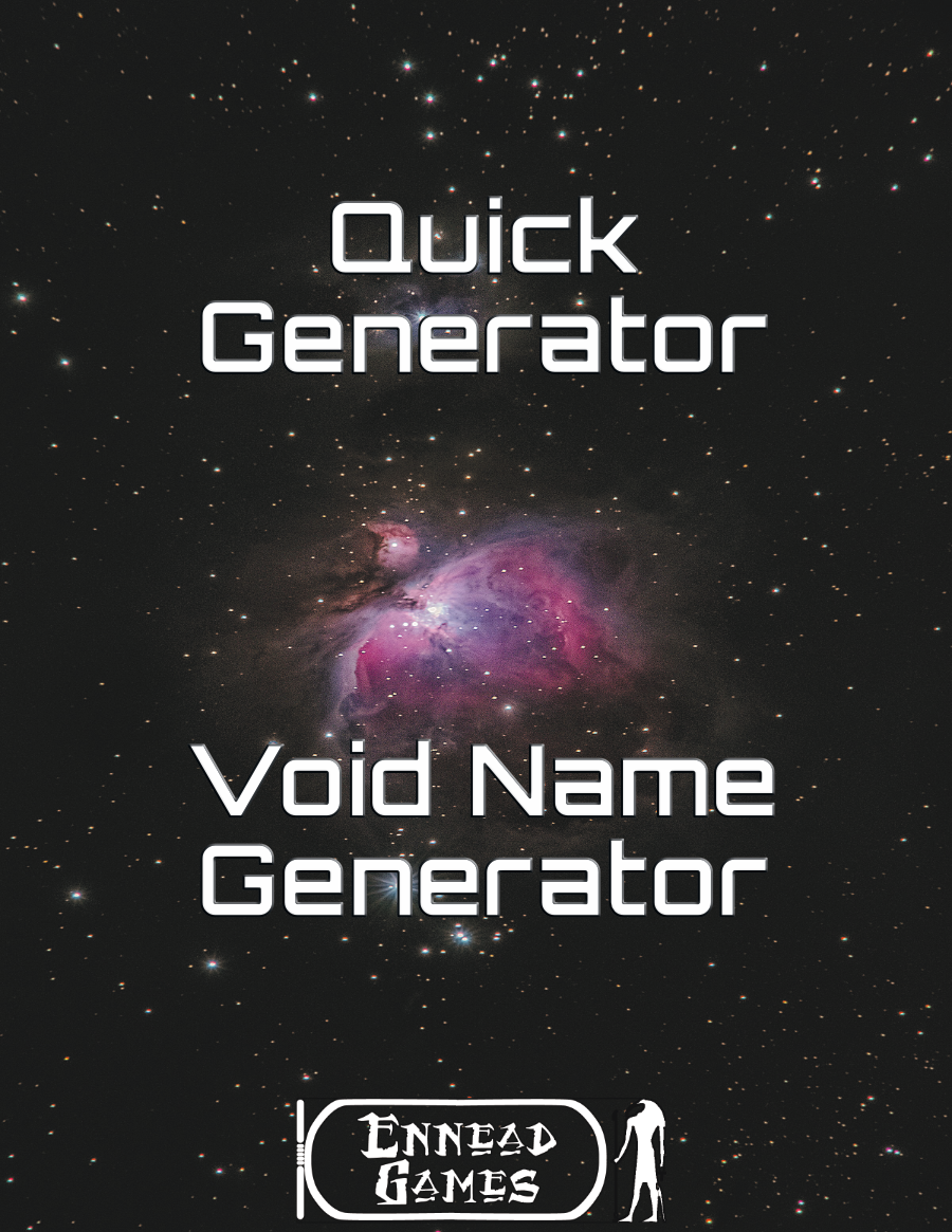 Quick Generator - Void Name Generator