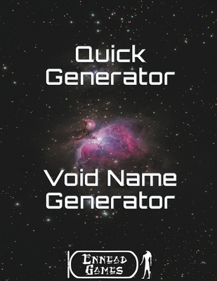 Quick Generator - Void Name Generator