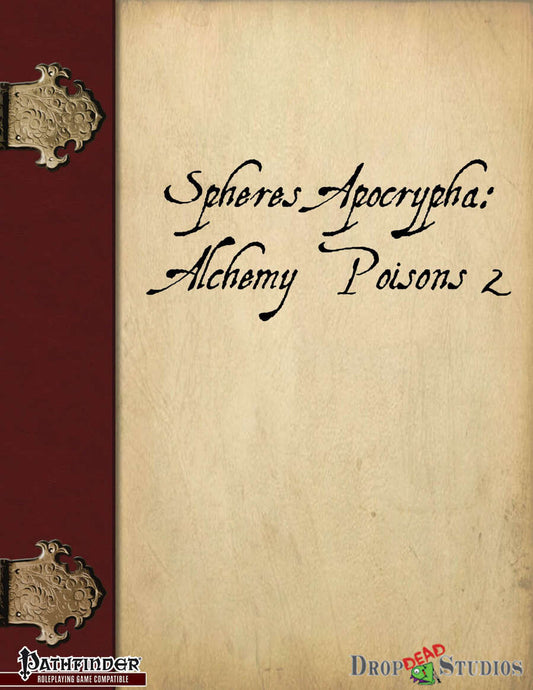 Spheres Apocrypha: Alchemy Poisons 2