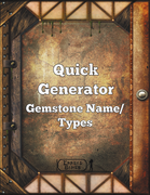 Quick Generator Gemstone Names/Types