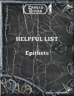 Helpful List - Epithets