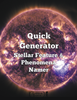 Quick Generator Stellar Feature & Phenomena Namer