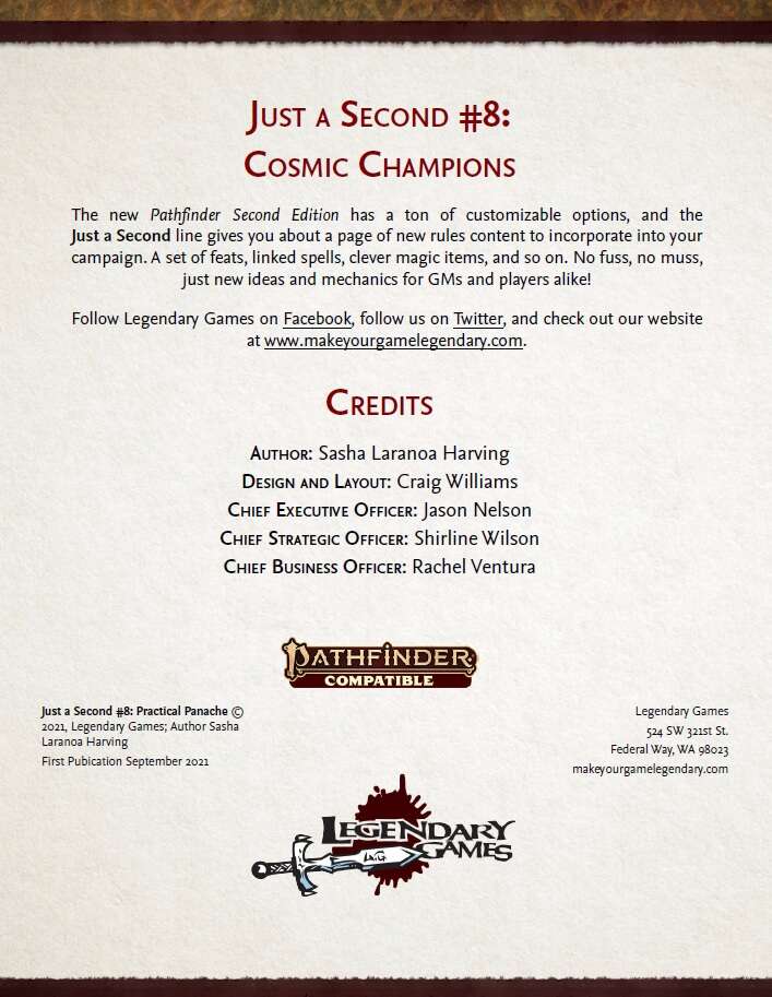 Just a Second #8: Cosmic Champions