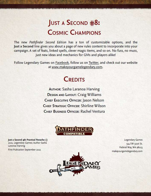 Just a Second #8: Cosmic Champions