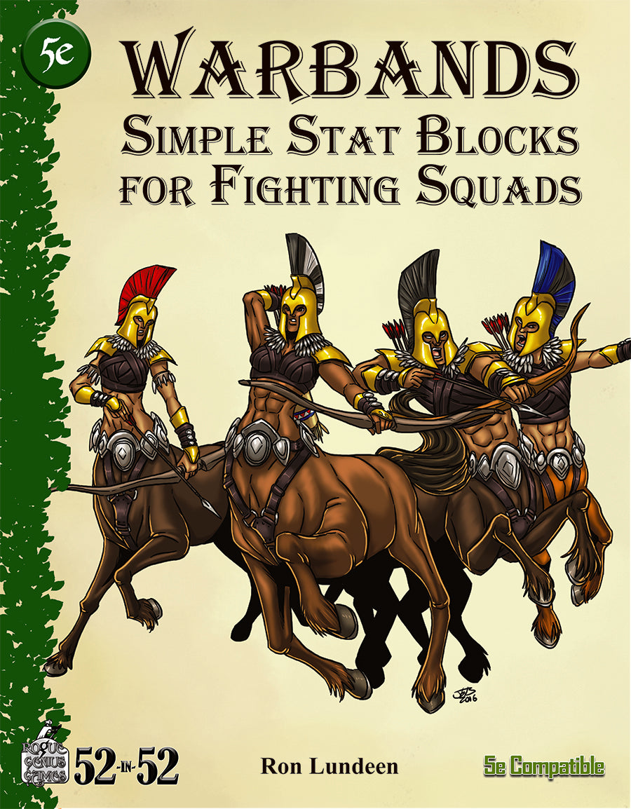 Week 37: Warbands: Simple Stat Blocks for Fighting Squads (5e)