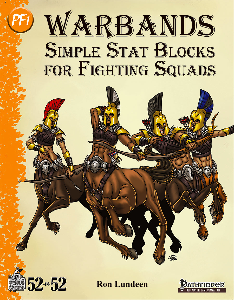 Week 37: Warbands: Simple Stat Blocks for Fighting Squads (PF1e)