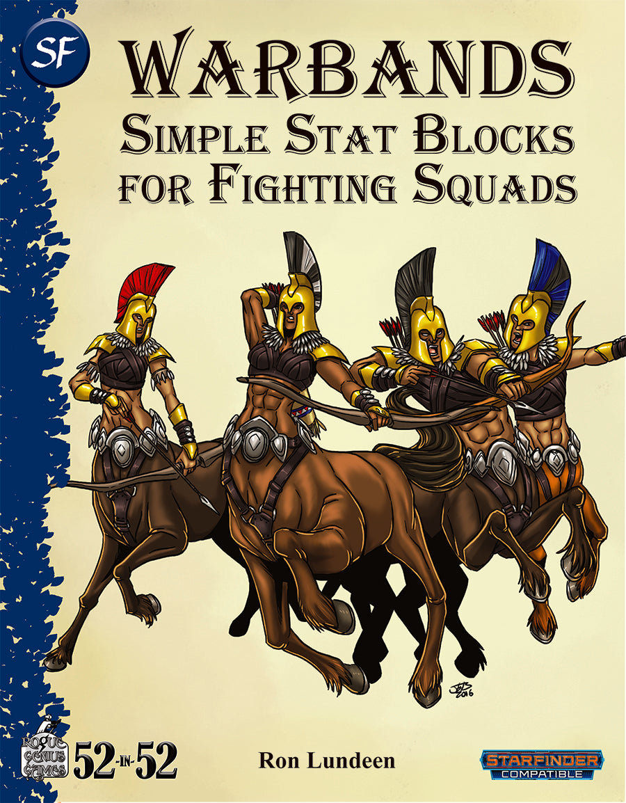 Week 37: Warbands: Simple Stat Blocks for Fighting Squads (SF)