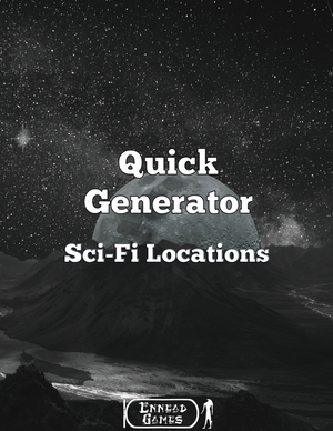 Quick Generator Sci-Fi Locations