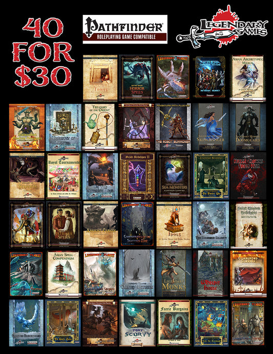 40 Books, 30 Bucks Pathfinder MEGA-BUNDLE