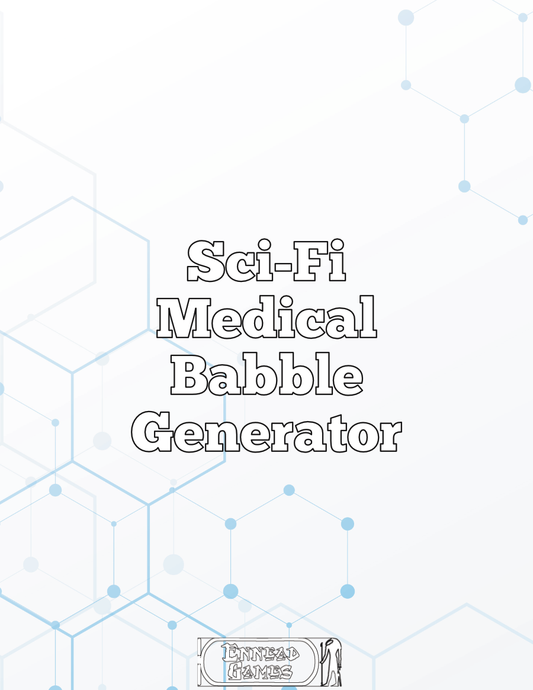Sci-Fi Medical Babble Generator