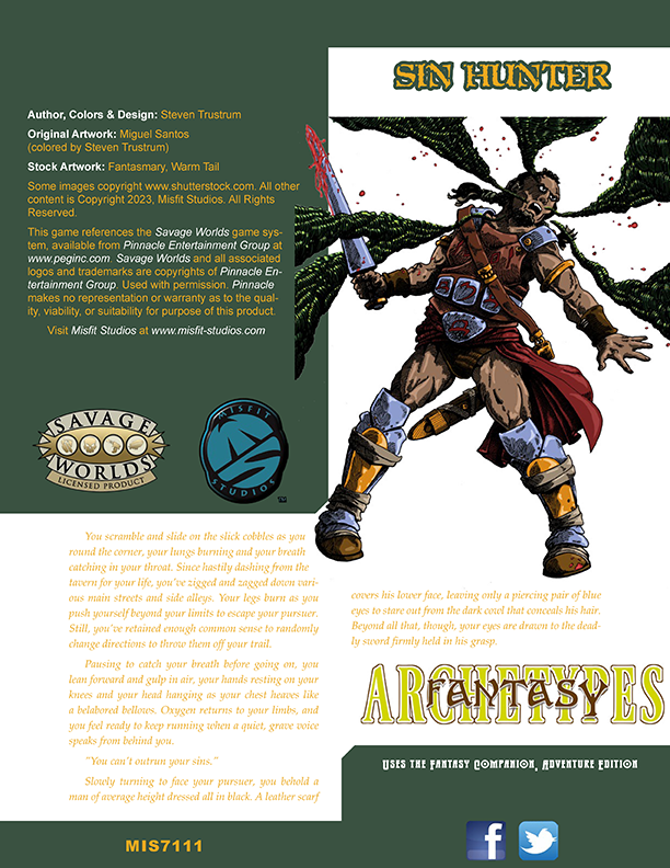 Fantasy Archetypes: Sin Hunter