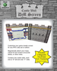 Medieval Castle Wall DM Screen with Magnetic Initiative Turn Tracker [Pack of 2]