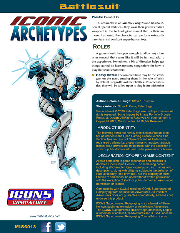 Iconic Archetypes: Battlesuit