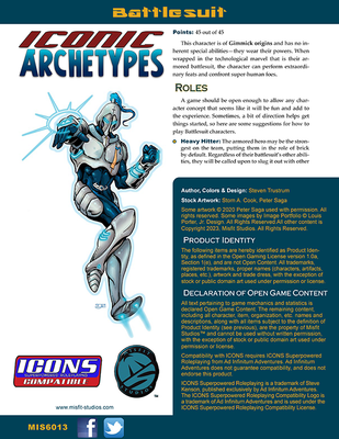 Iconic Archetypes: Battlesuit