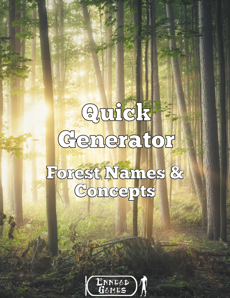 Quick Generator Forest Names & Concepts