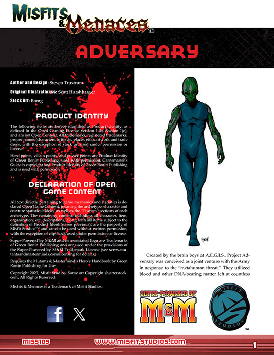 Misfits & Menaces Adversary