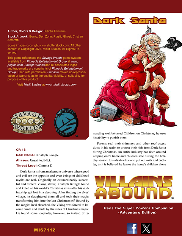 Villains Abound: Dark Santa