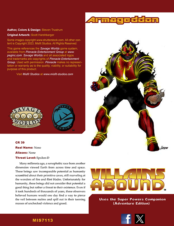 Villains Abound: Armageddon