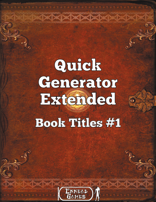 Quick Generator Extended Book Titles #1