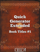 Quick Generator Extended Book Titles #1